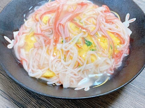 ふんわり卵のカニカマ天津飯〜塩ダレ